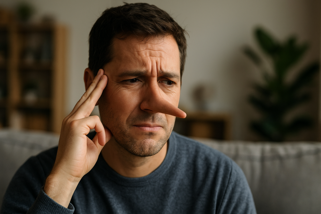 7 body language signs someone is lying to your face, according to psychology