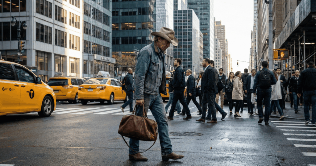 People who grew up in rural areas but live in cities now usually carry a specific tension that shapes how they see the world