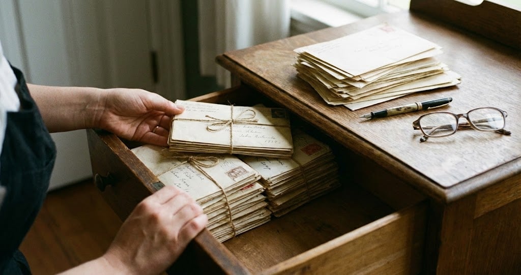 My father died with a drawer full of unsent letters — when I read them I finally understood who he really was