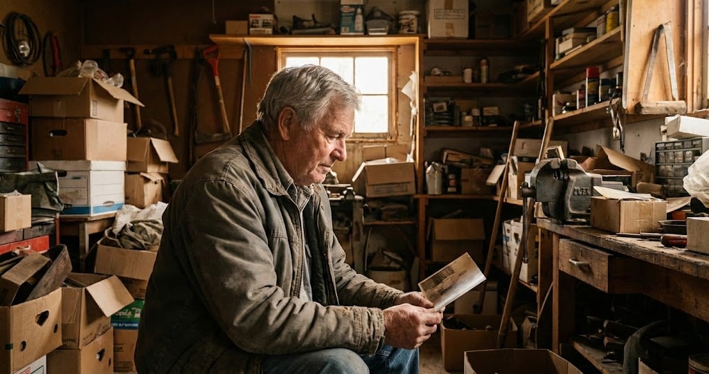 Psychology says the reason your aging father won’t throw anything away isn’t stubbornness — every object in that garage is a chapter of a life no one asks about anymore