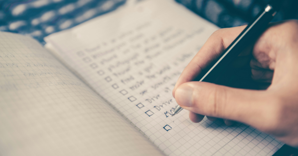 Writing a list by hand forces you to choose what matters — typing lets you skip that step
